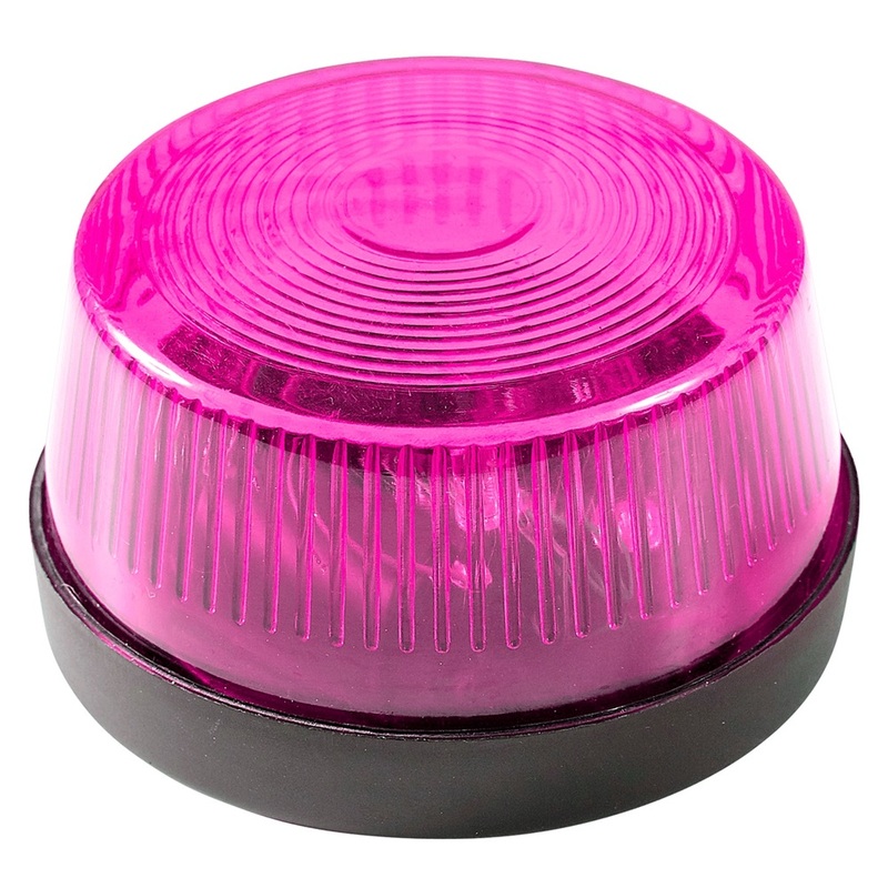 Rose warning light flashing with siren 7x4 cm