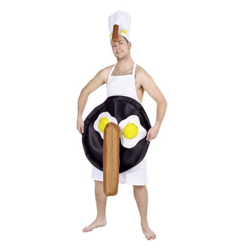 Sausages and eggs men's costume