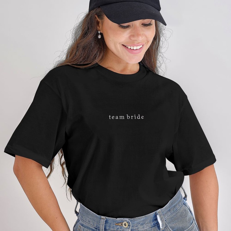 Team Bride T-shirt size S in black