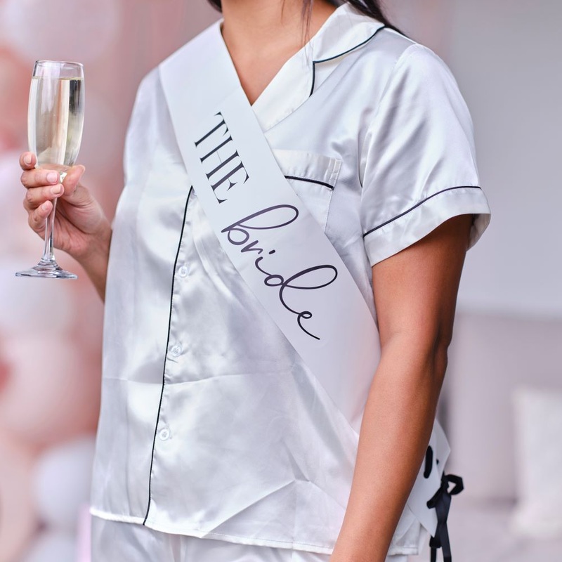 The Bride Sash Minimal Style