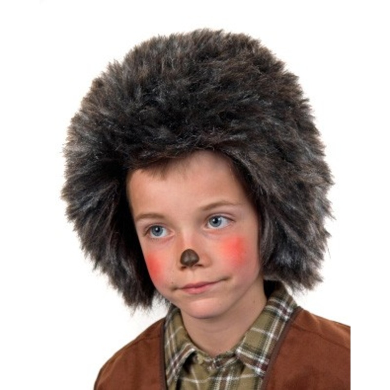 Black hedgehog child wig