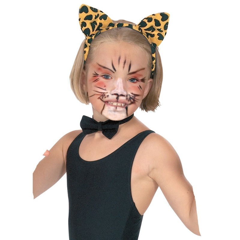 Children's headband with leopard ears