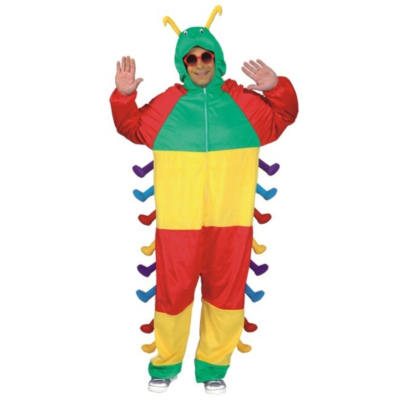 Colorful millipede overall men's costume