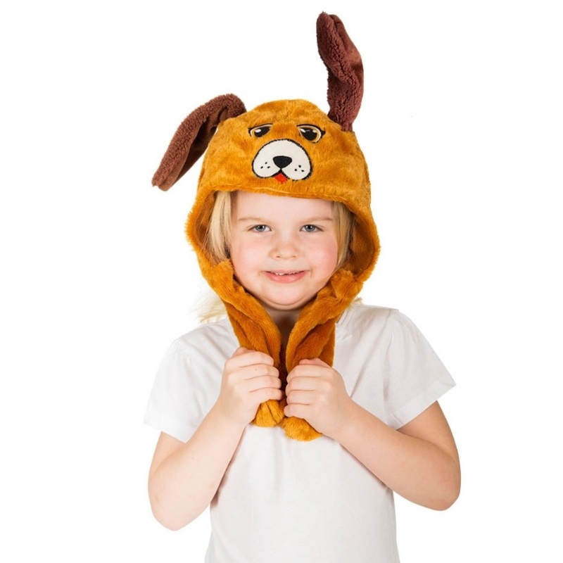 Cute dog hat for children with dancing ears