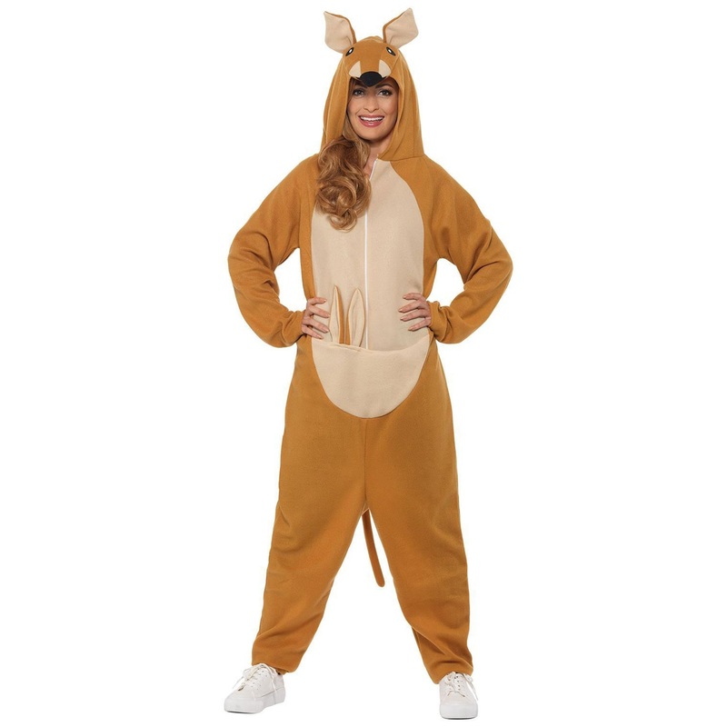 Fluffy kangaroo costume unisex M
