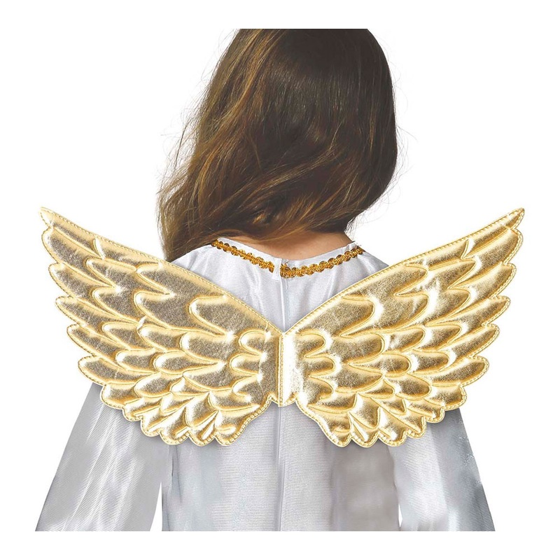 Golden angel wings 44cm