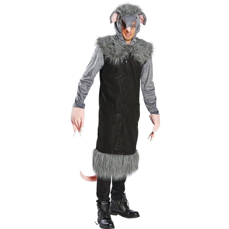 Gray sewer rat men's coat 48-50