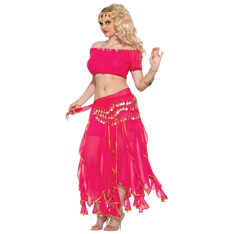 Pink belly dancer costume Ariane for women