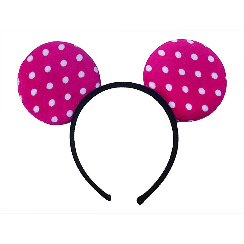 pink headband cute mouse 9cm
