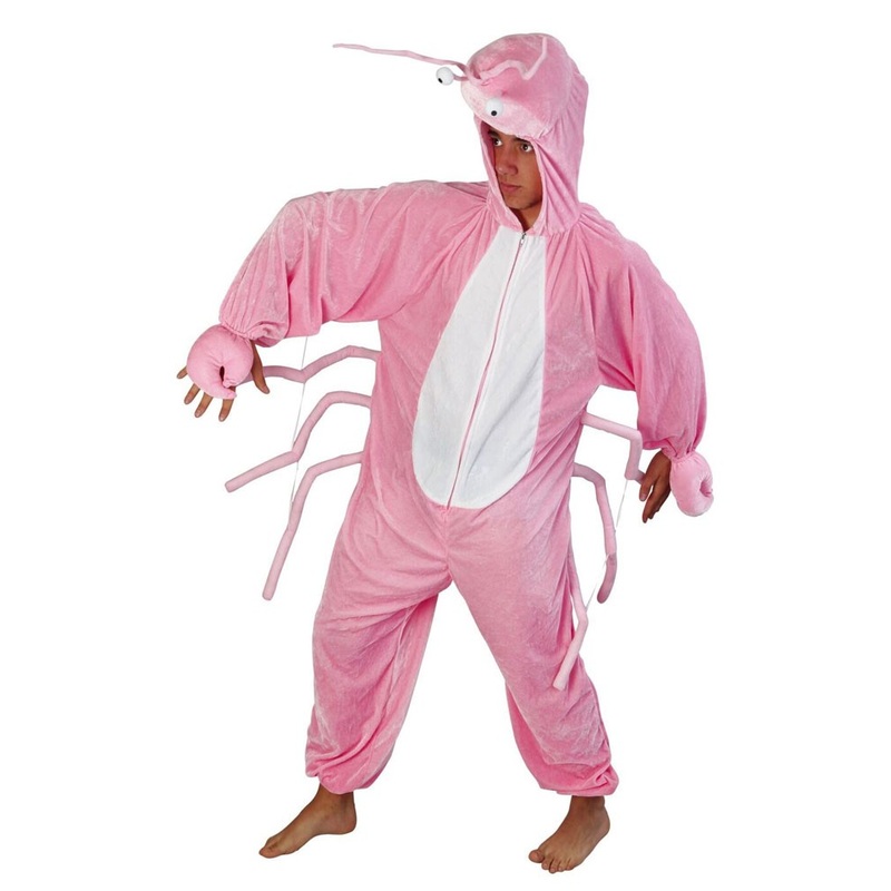 Pink shrimp men's jumpsuit