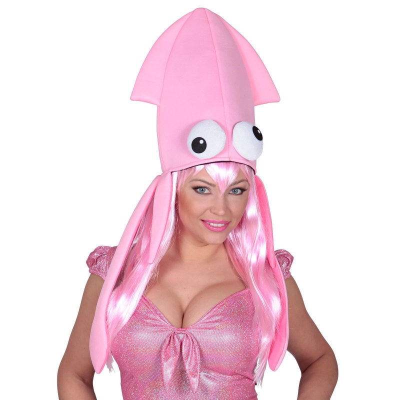 Pink squid hat