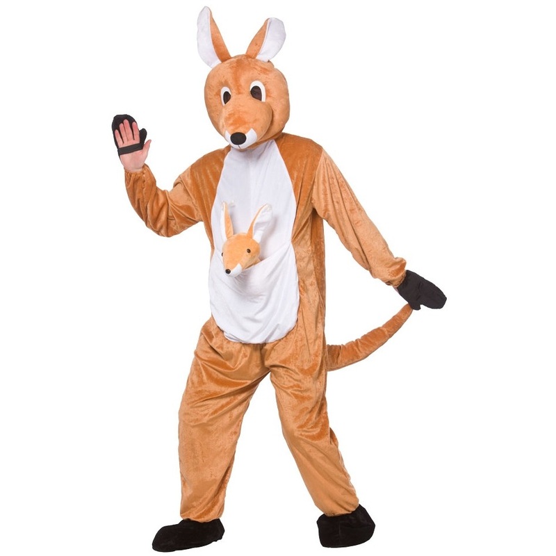 Plush kangaroo costume