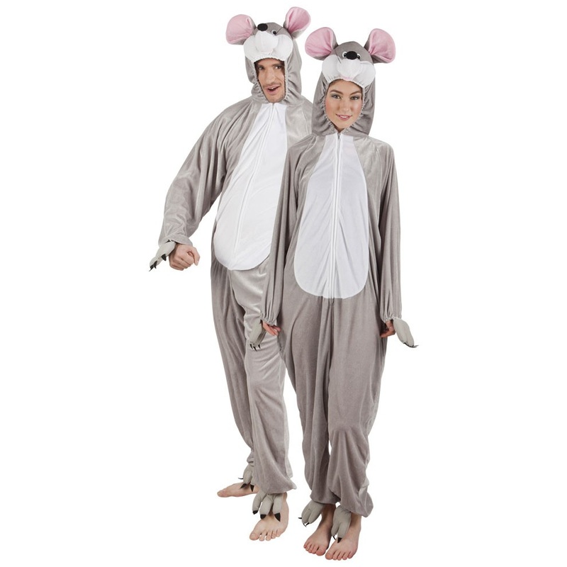 Plush mouse full body costume