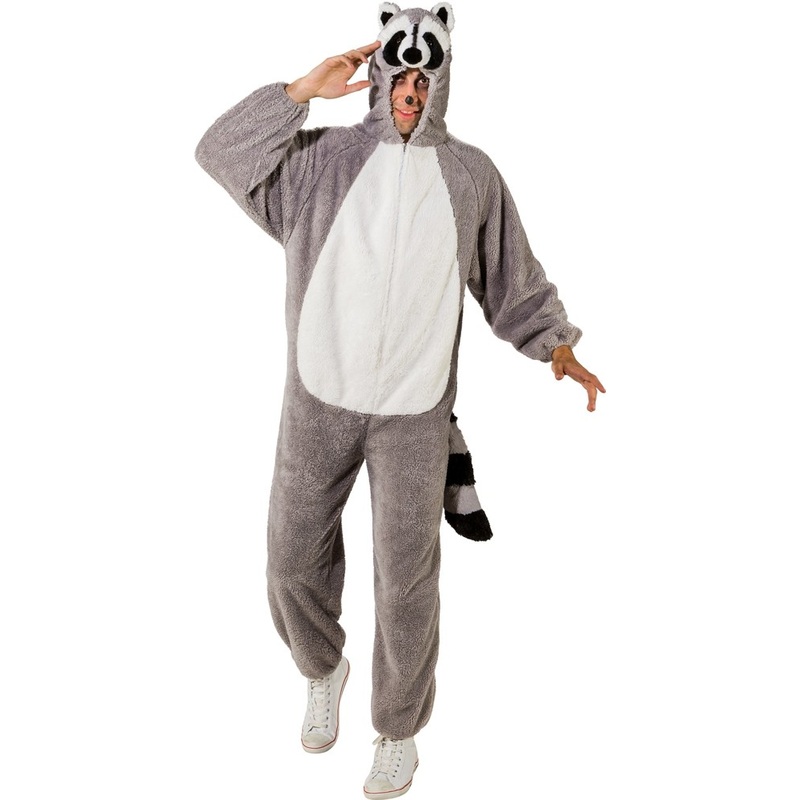Raccoon jumpsuit Freddy for adults