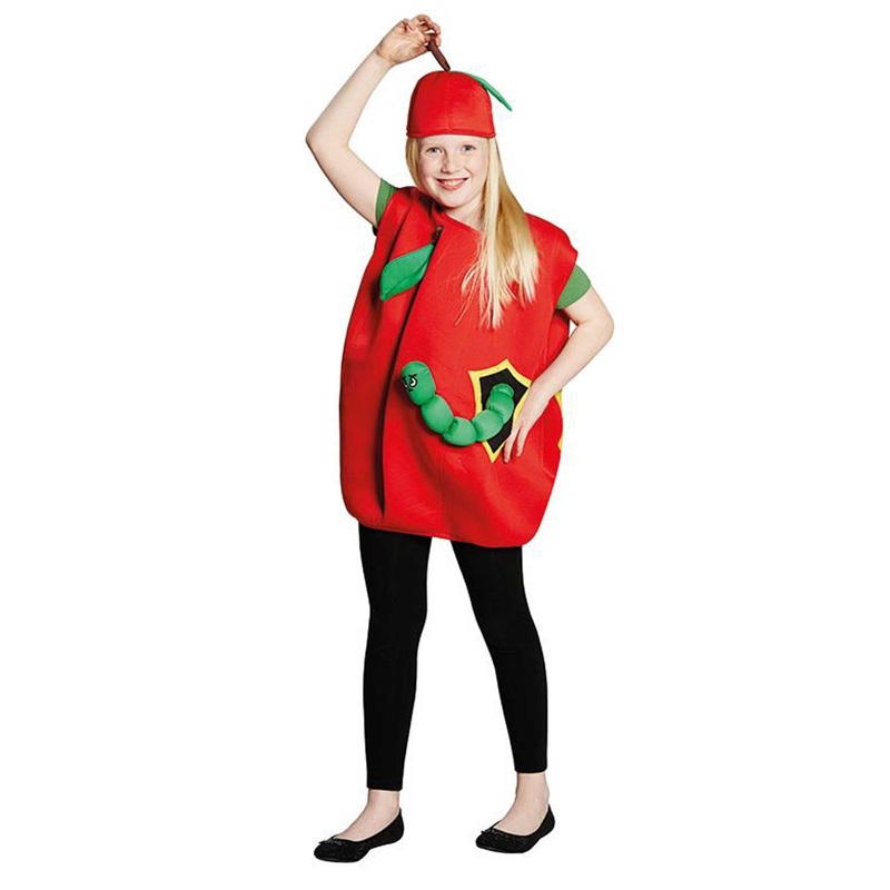 Red apple child costume 128