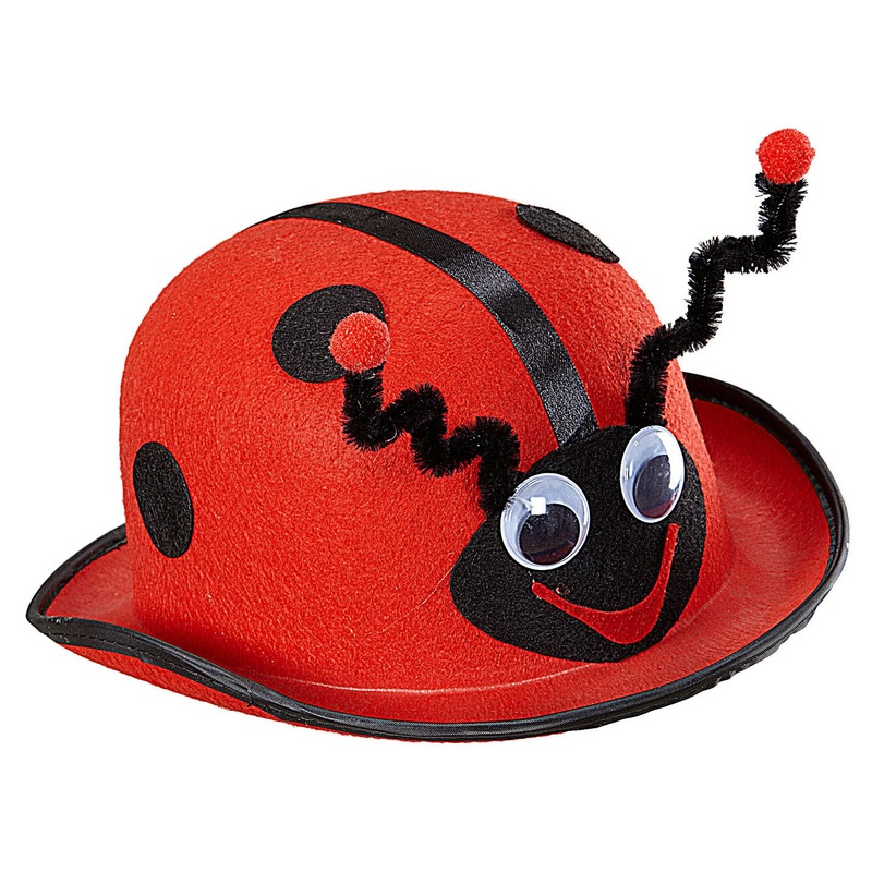 Red-black ladybug hat