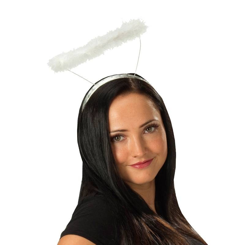 White headband with halo