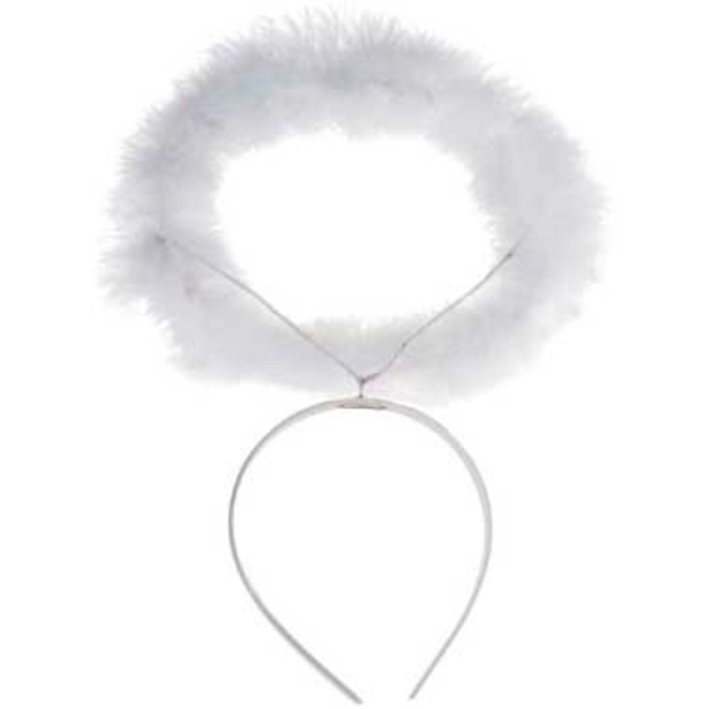 White plush halo