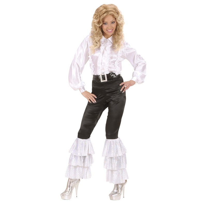 3-tier sequin bell-bottoms S