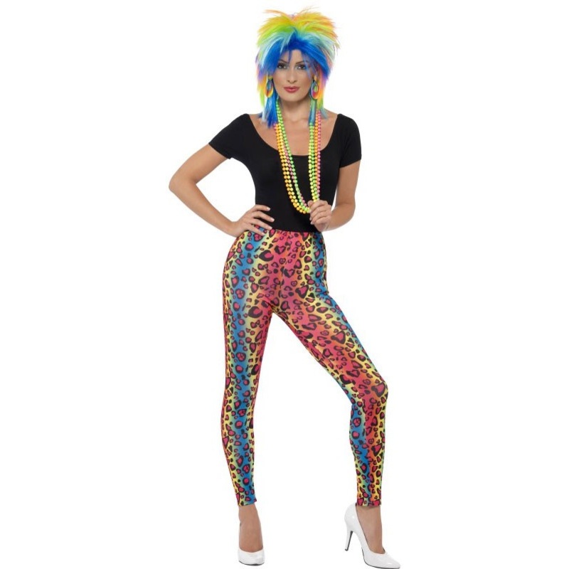 80s leopard print leggings