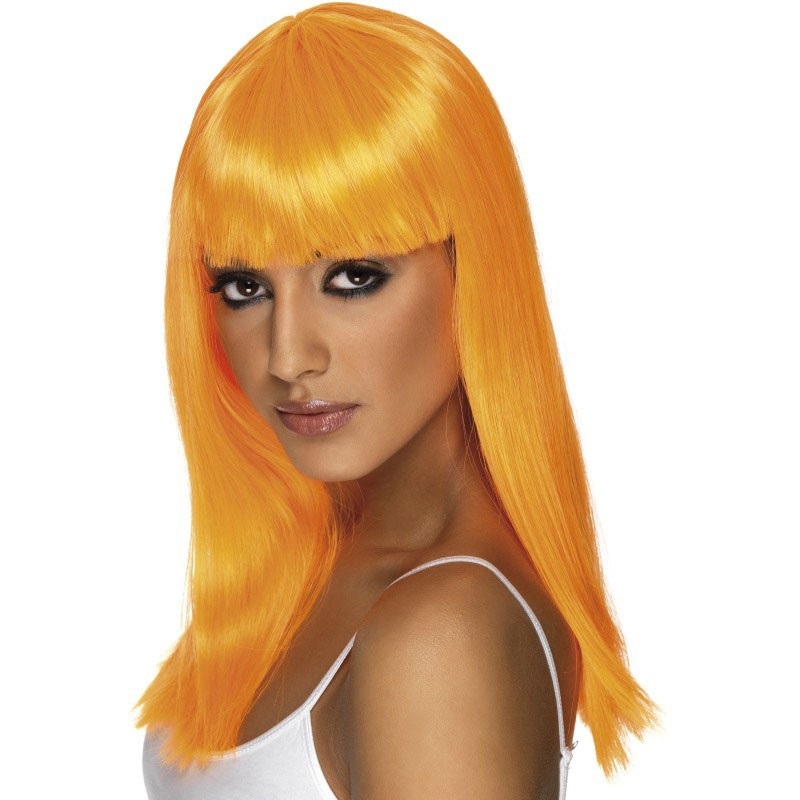 Annika neon wig in orange
