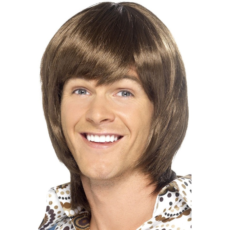 Brown 70s wig