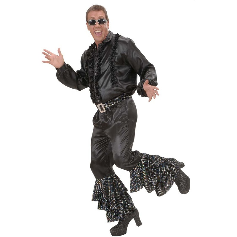 Disco sequin pants black S