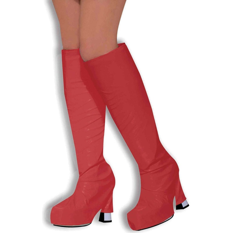 Red 70s boot covers