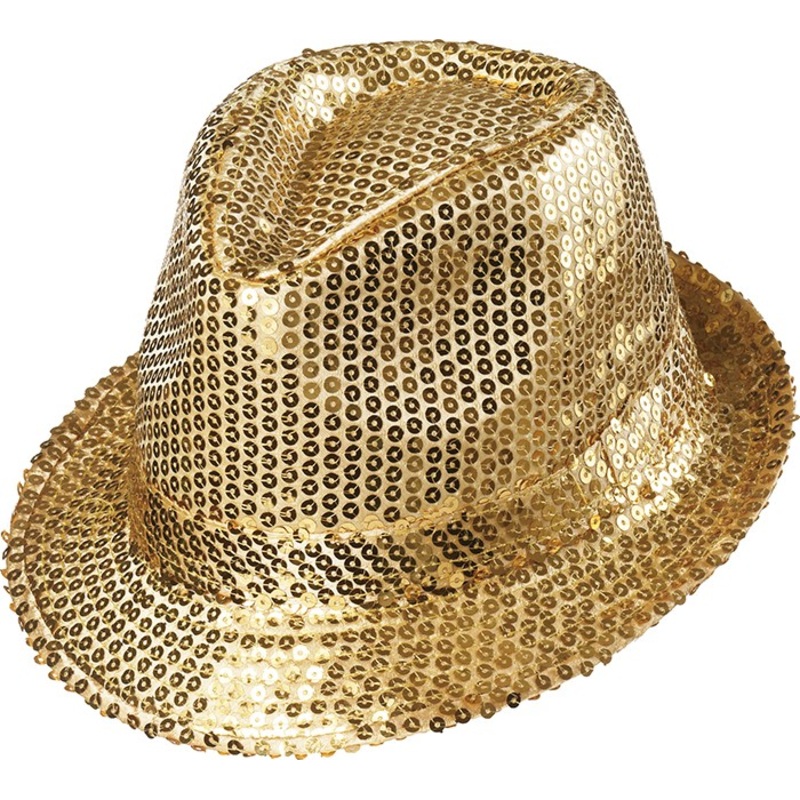 Show sequin hat gold