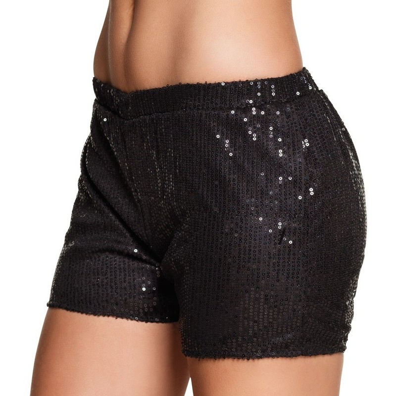 Black sequin hotpants Isa