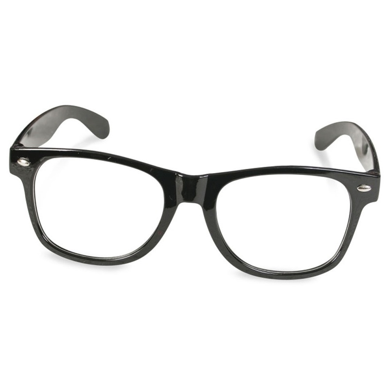 Black universal nerd glasses