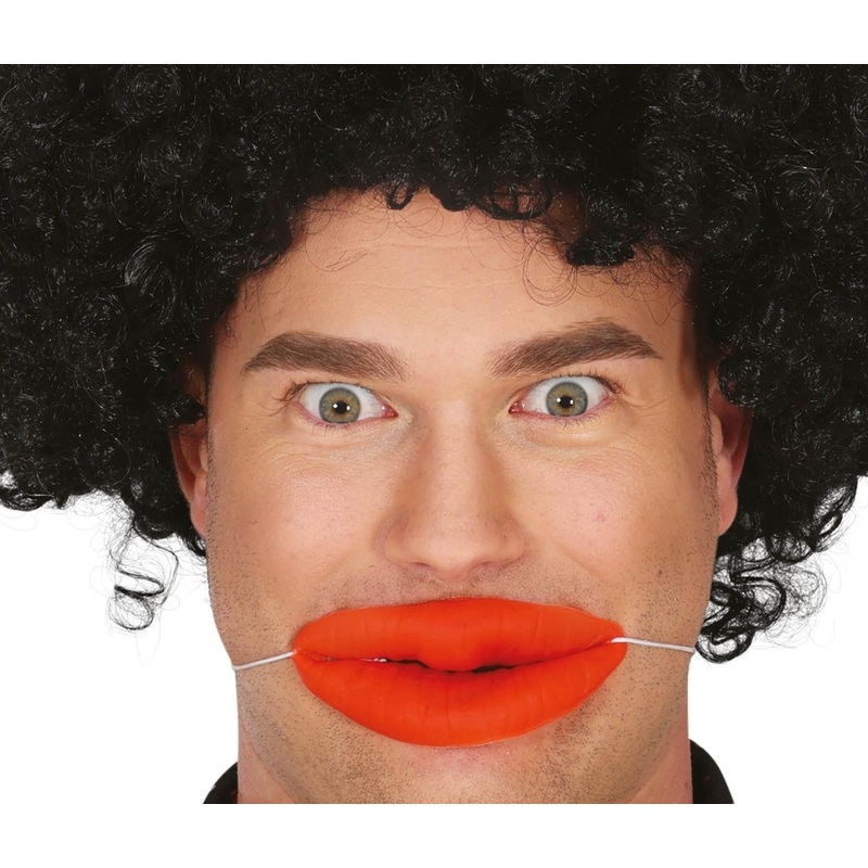 Botox lips with rubber band