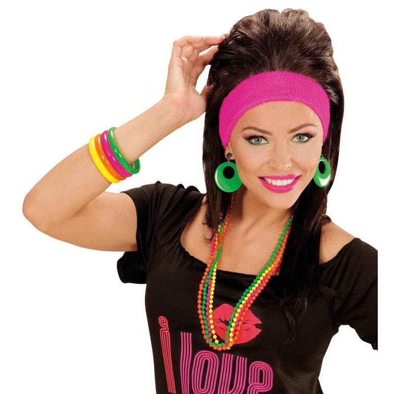Colorful neon fever party bracelets