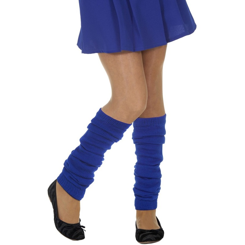 Tight leg warmers in blue