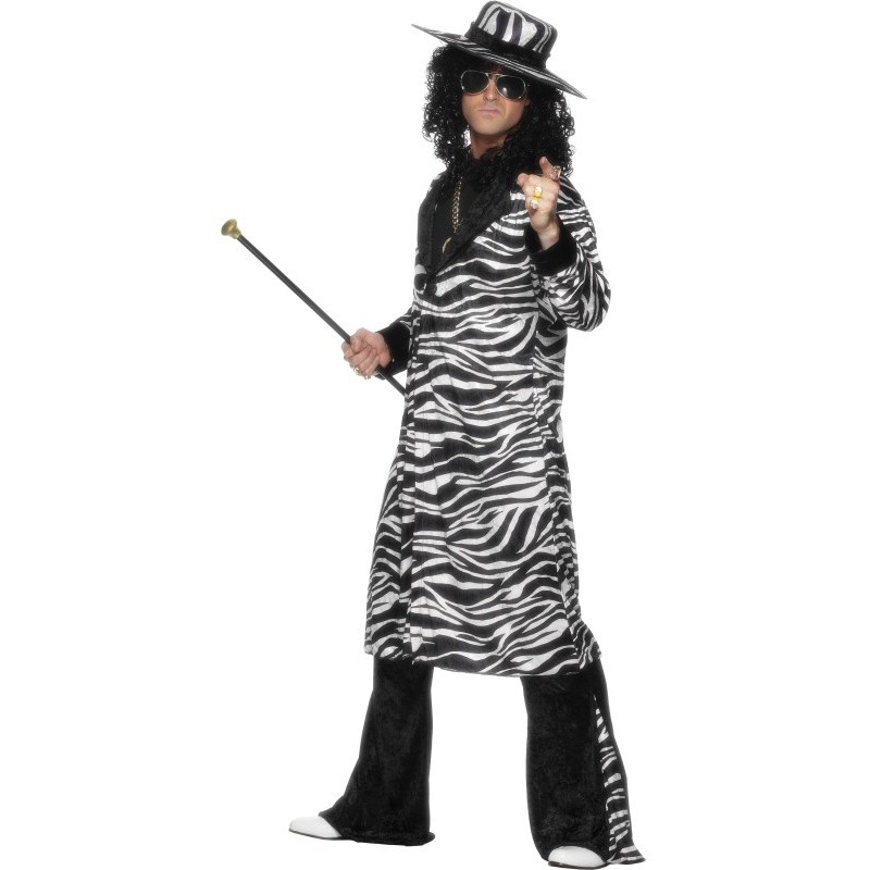 Zebra Pimp Daddy men's costume M