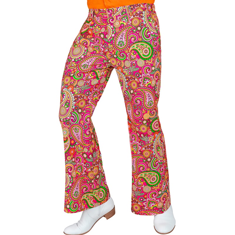 70s paisley flared trousers for men S-M