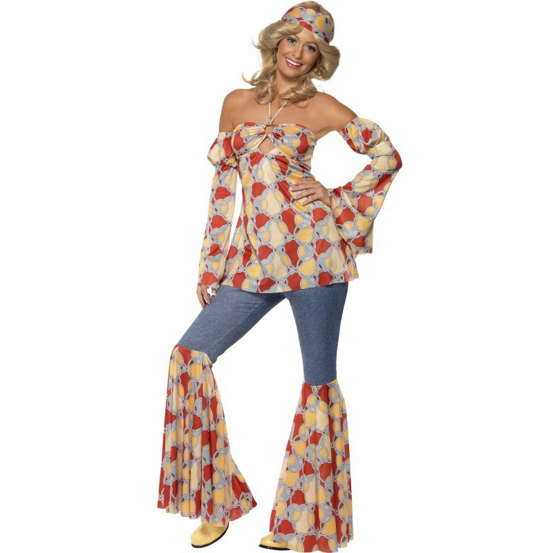 70s vintage hippie costume for women S
