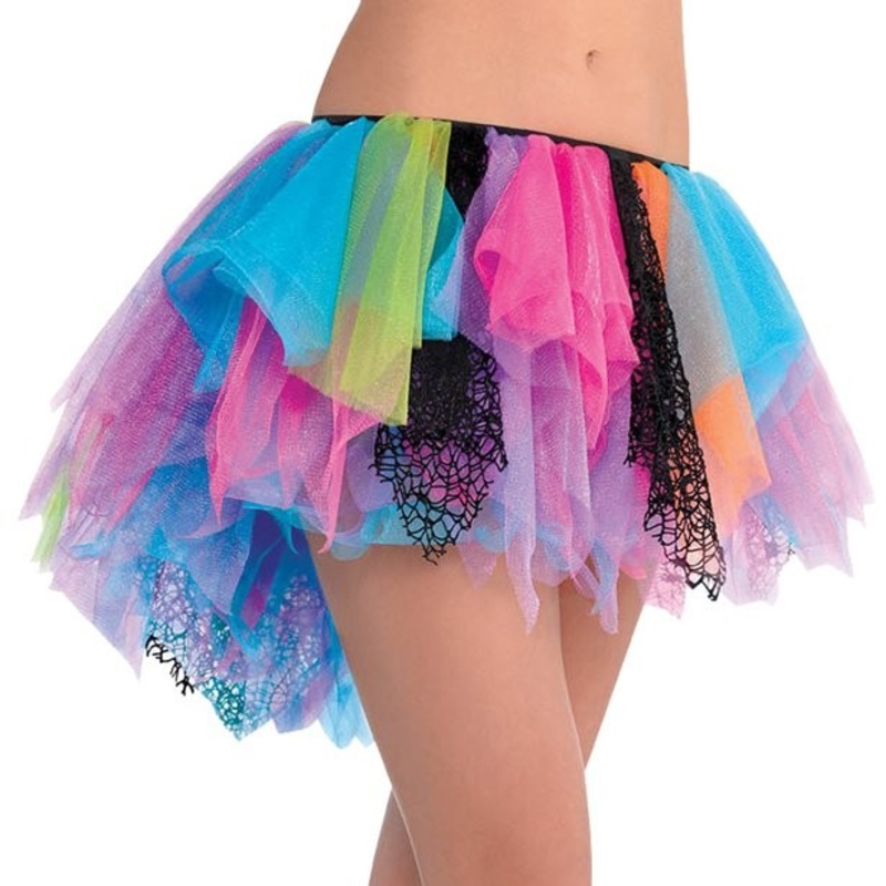Asymmetrical 80s tulle skirt