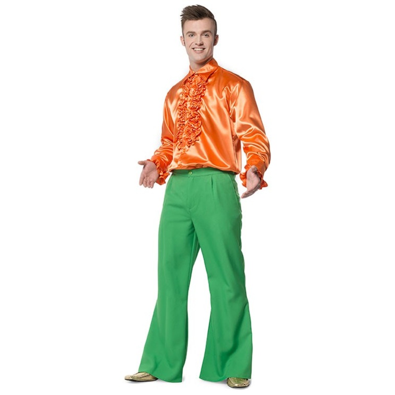 Bell trousers Roy in green 46