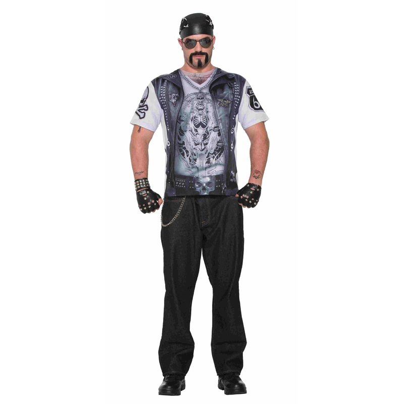 Biker shirt men