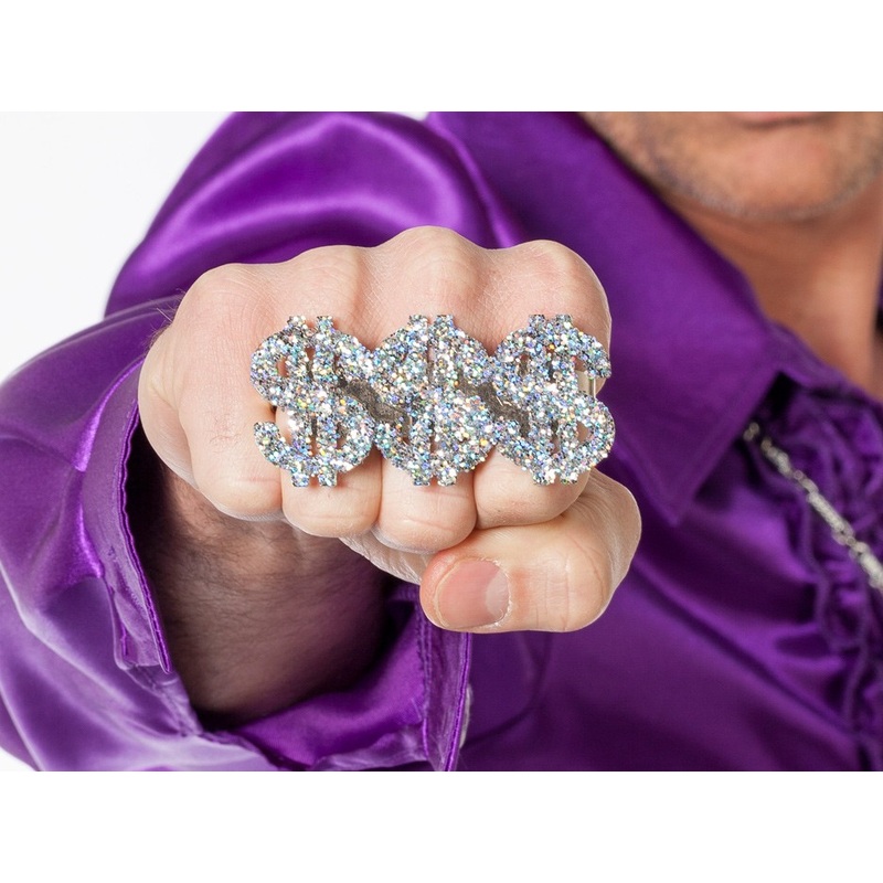 Bling Bling Dollar Sign Ring