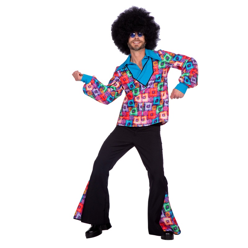 Crazy 70s disco dancer men's costume S