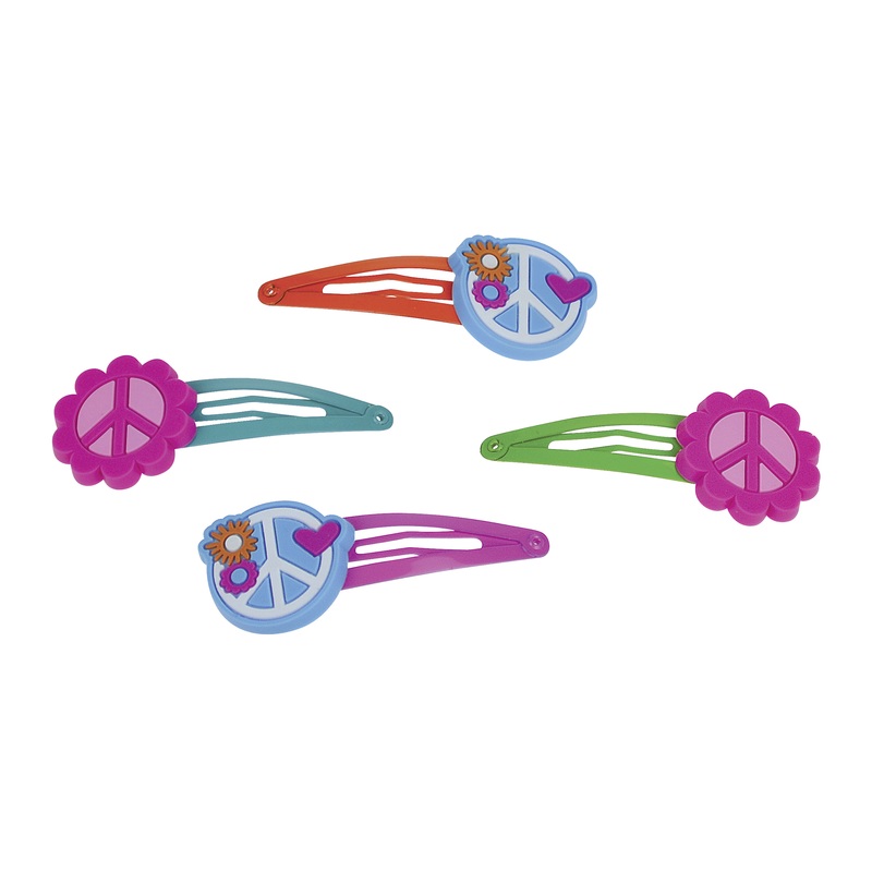 Flower Power hair clip 4 pieces