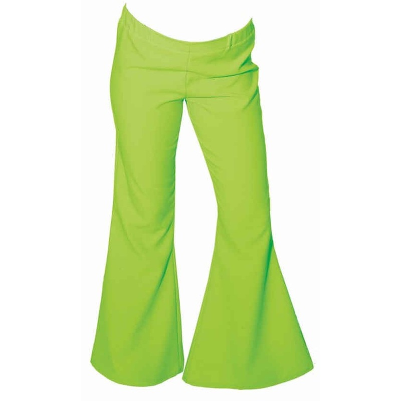 Green neon bell-bottoms 34