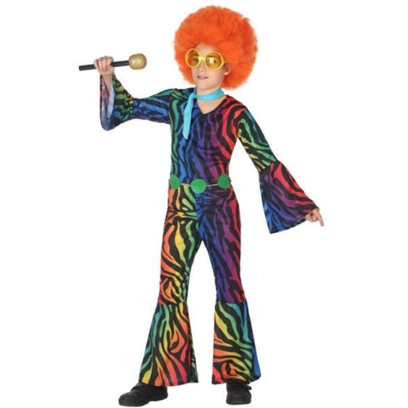 Rainbow disco star child costume
