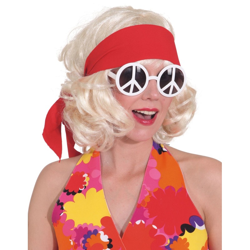 Red bandina hippie headband