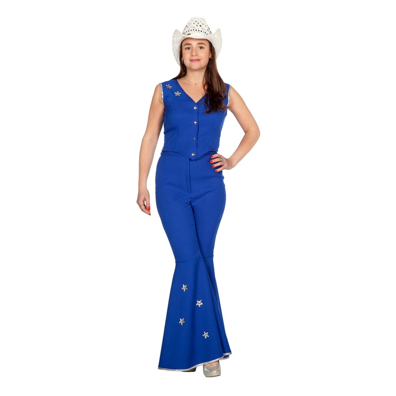 Western babe costume for women blue 32