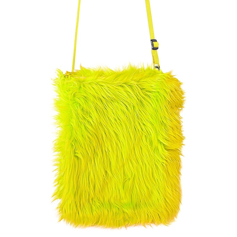 Yellow plush bag
