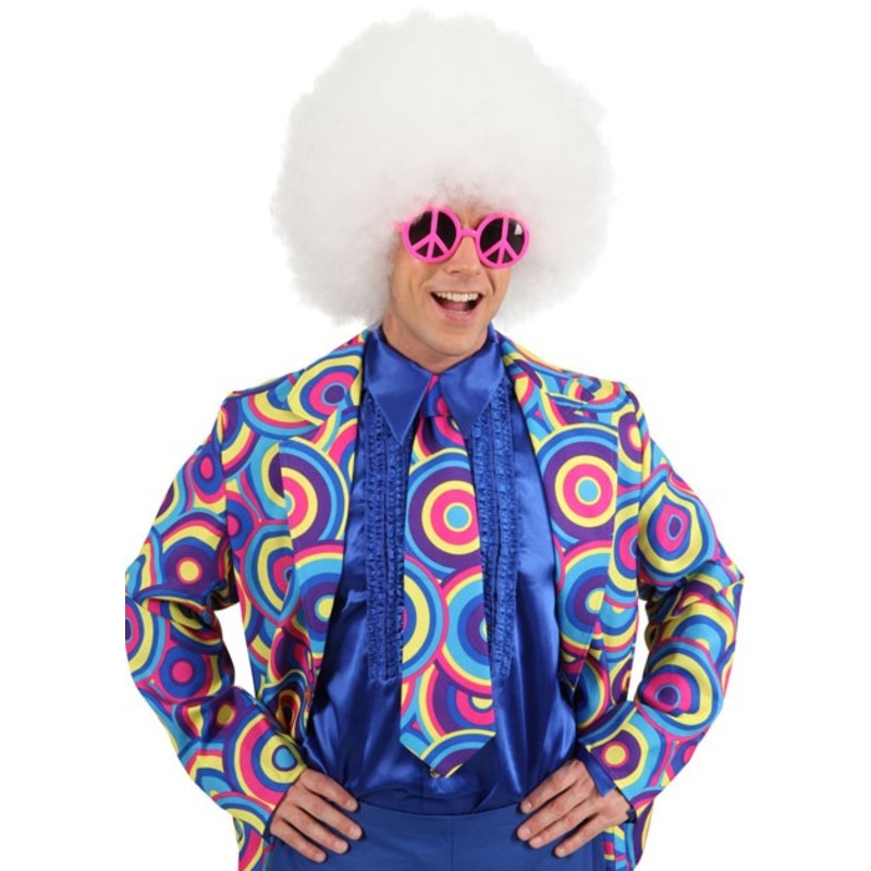 Blue-Colorful Retro Party Tie
