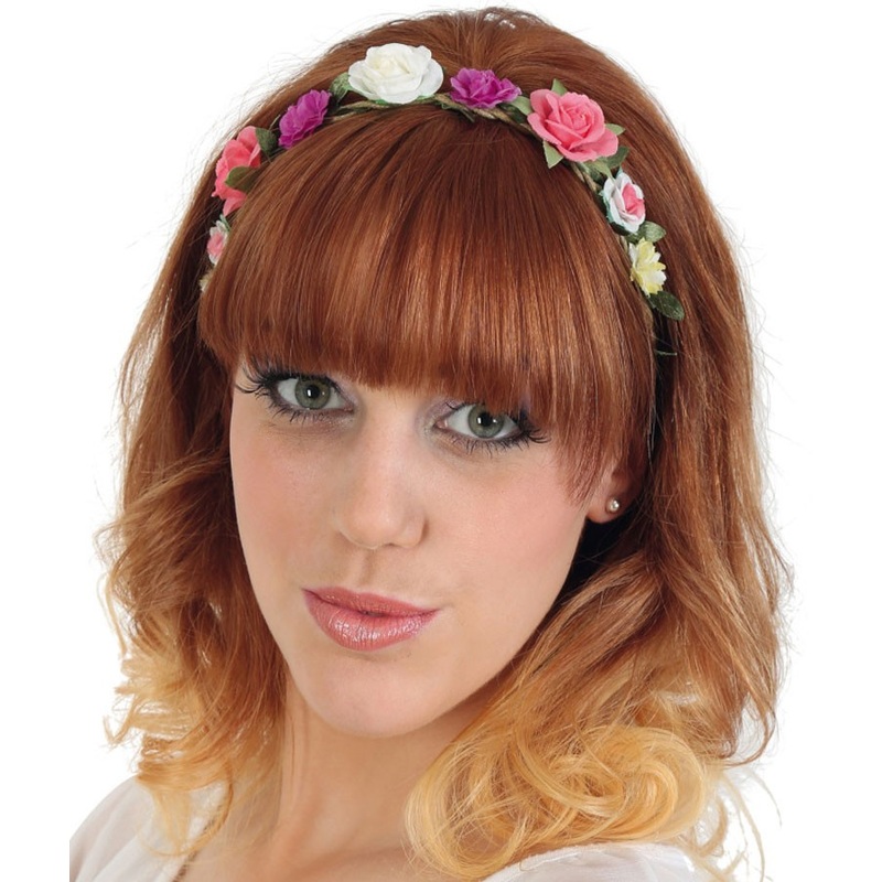 Colorful flower headband Bianca